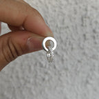 Argola dupla cravejada