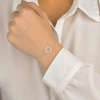 Bracelete círculo vazado