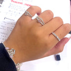 Anel aparador cravejado