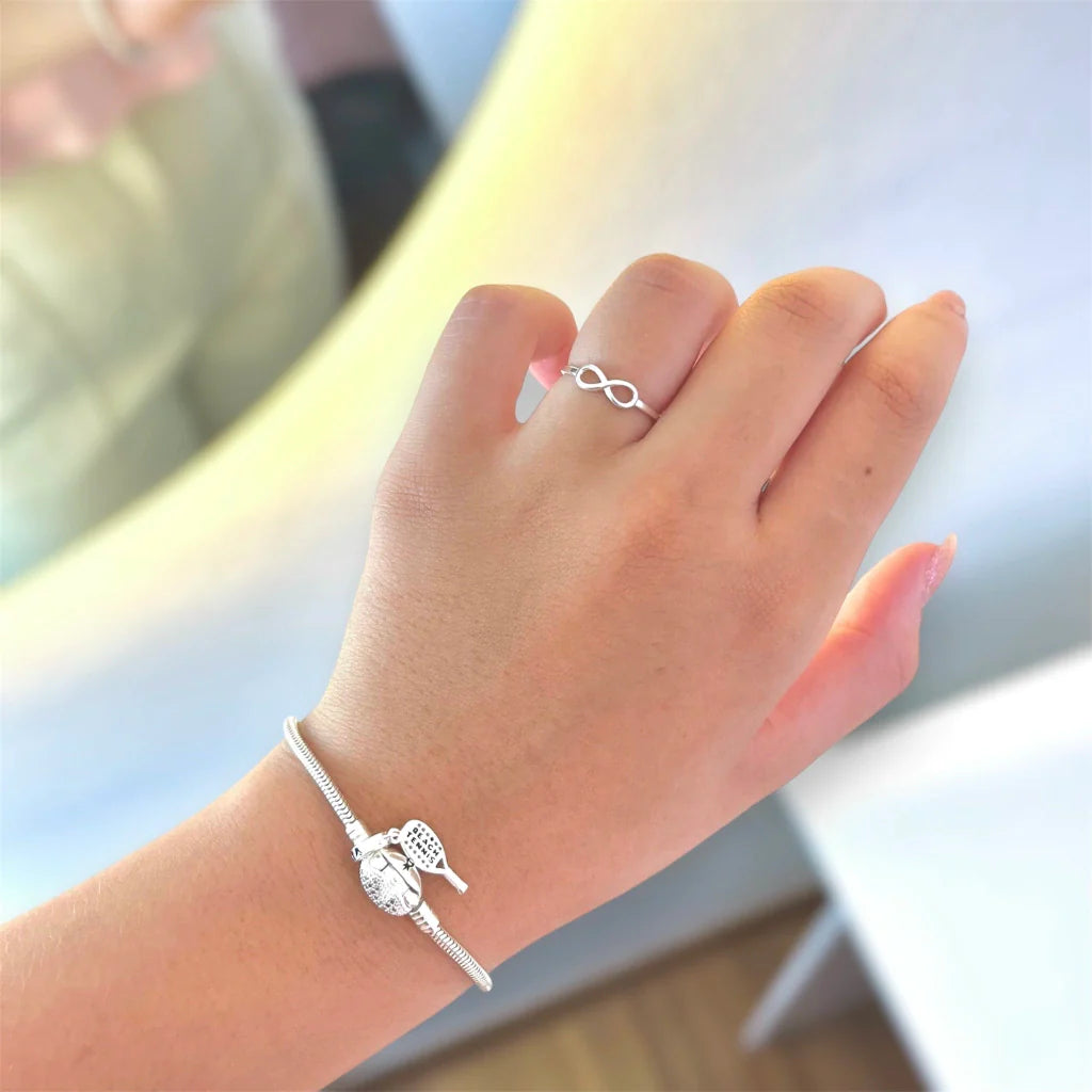 Kit 2 aneis infinito