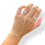 Hand Chain pulseira de mão zircônias