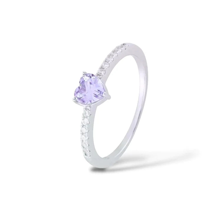 Solitário roxo Rapunzel